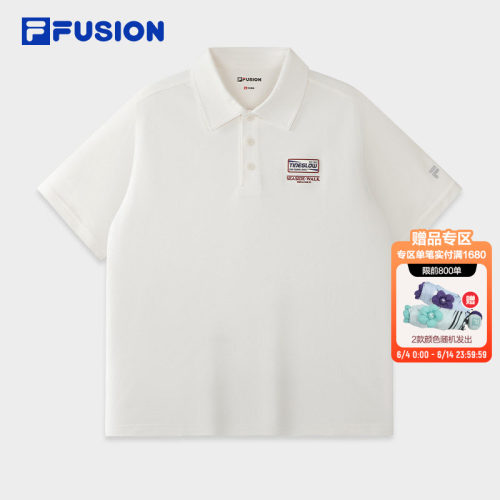 FILAFUSION斐乐针织短袖POLO衫