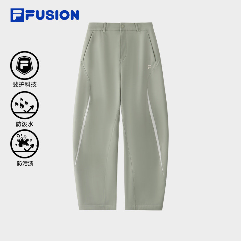 FILA FUSION斐乐潮牌女裤梭织长裤2025冬季新款弯刀裤加绒休闲裤,运动服/休闲服装,运动长裤,淘宝优惠券,粉丝福利购,淘宝优惠卷