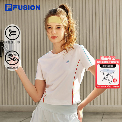 FILAFUSION斐乐女子短袖T