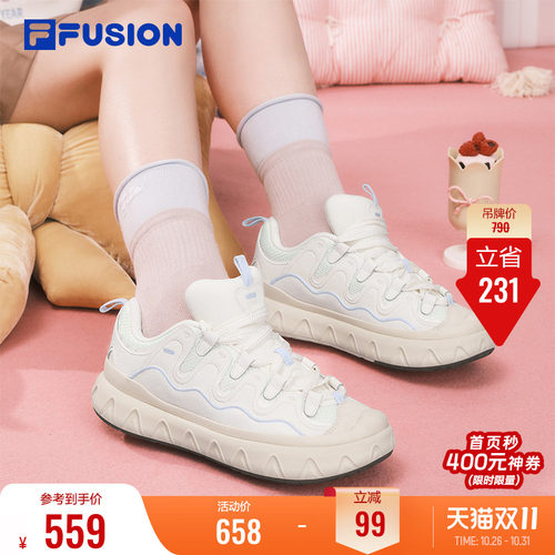 甜筒鞋丨FILA FUSION斐乐潮牌女鞋小白鞋春厚底板鞋休闲鞋松糕鞋
