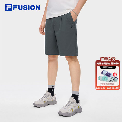 FILAFUSION斐乐潮牌梭织五分裤