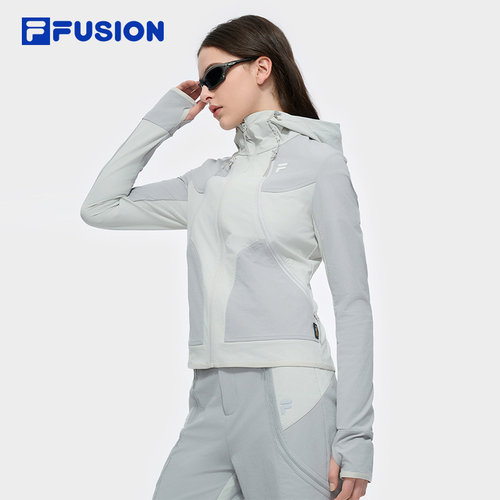 FILAFUSION女子梭织连帽上衣
