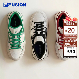 FUSION斐乐潮牌男子板鞋 运动鞋 2026春新款 增高休闲鞋 小白鞋 FILA