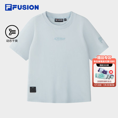 FILAFUSION斐乐女士针织短袖衫