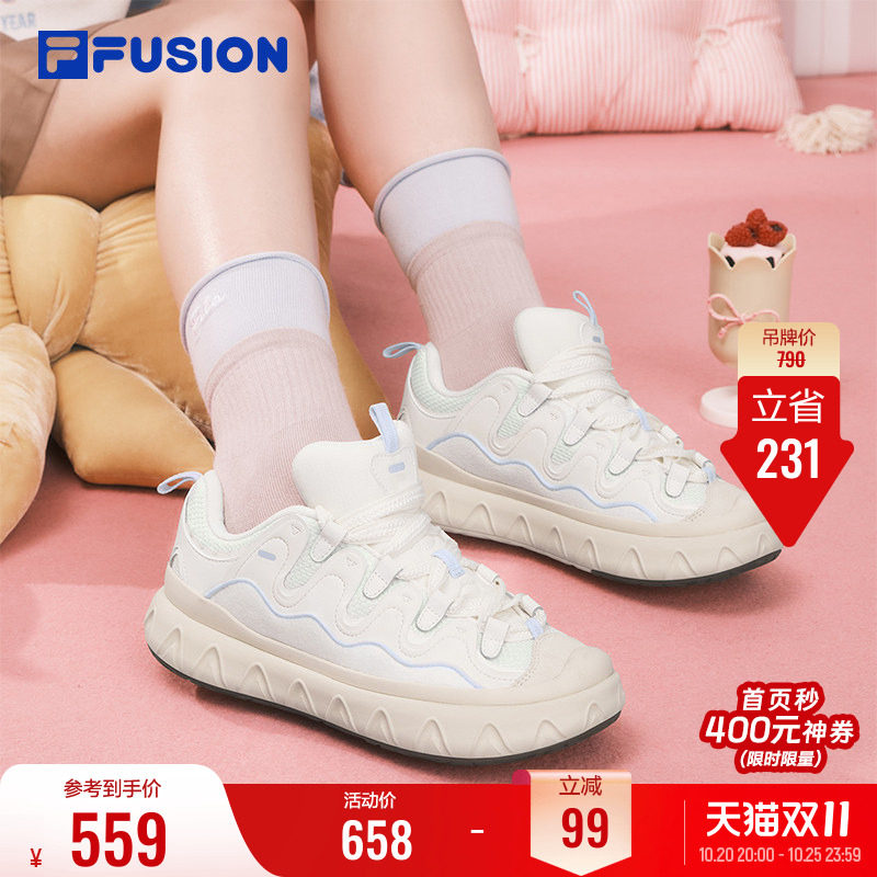 甜筒鞋丨FILA FUSION斐乐潮牌女鞋小白鞋春厚底板鞋休闲鞋