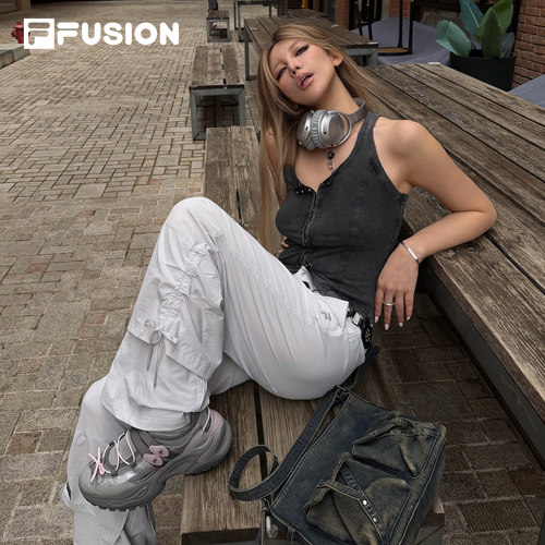 FILAFUSION斐乐女子梭织长裤