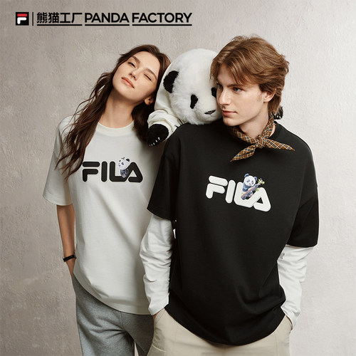 FILA斐乐情侣针织短袖衫