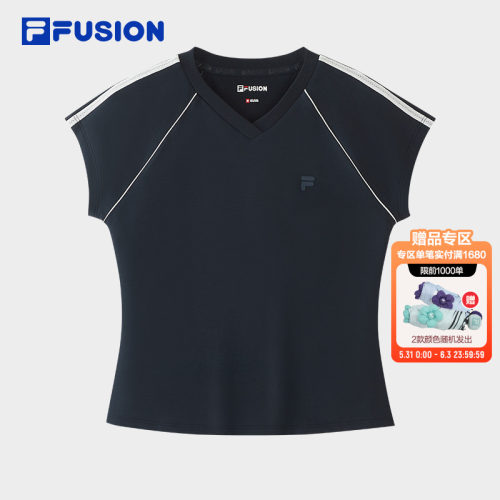 FILAFUSION斐乐女子休闲短袖T