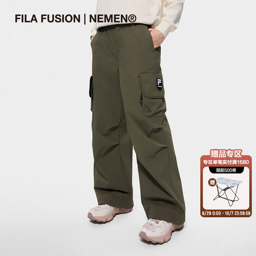 FILAFUSION斐乐女士梭织长裤