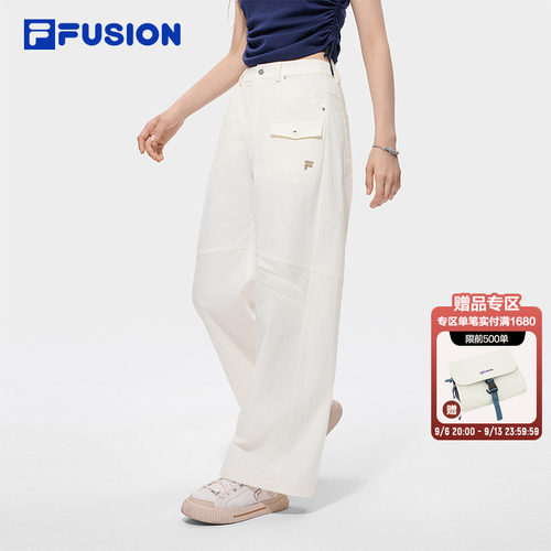FILAFUSION斐乐潮牌梭织长裤女