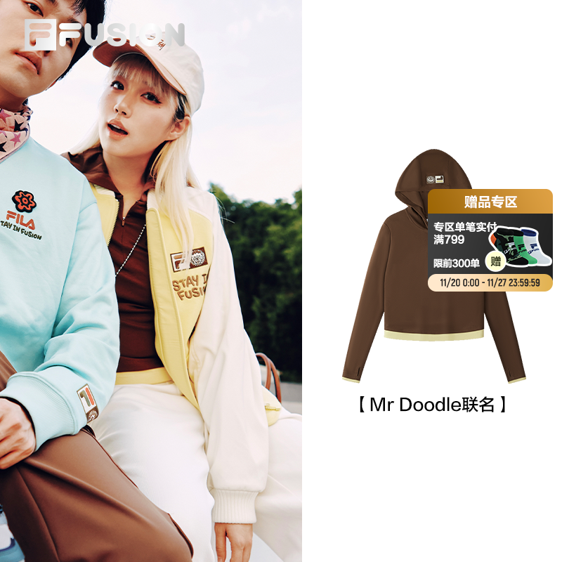 FILAFUSION斐乐女子长袖T