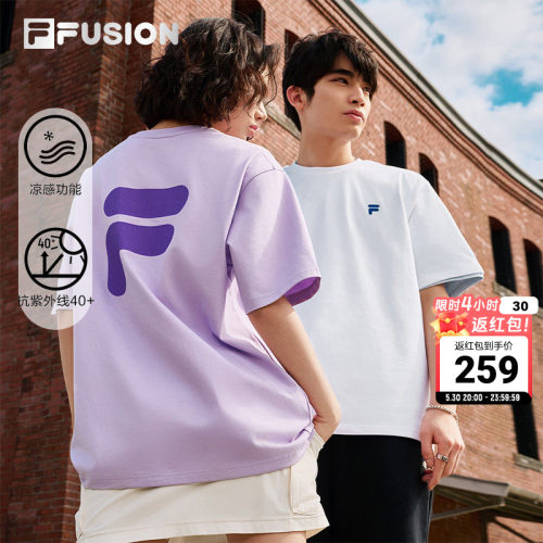 FILAFUSION斐乐潮牌防晒宽松T恤