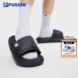 FILA FUSION斐乐拖鞋男子软底凉拖26夏季新款沙滩鞋厚底增高鞋子