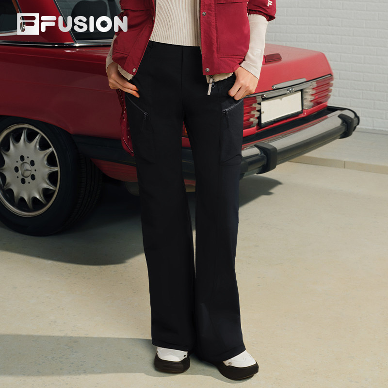 FILA FUSION斐乐潮牌梭织长裤女2026春季新款时尚休闲基础微喇裤,运动服/休闲服装,运动长裤,淘宝优惠券,粉丝福利购,淘宝优惠卷