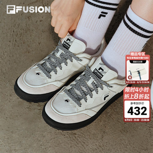 FILAFUSION板鞋女休闲鞋网面鞋
