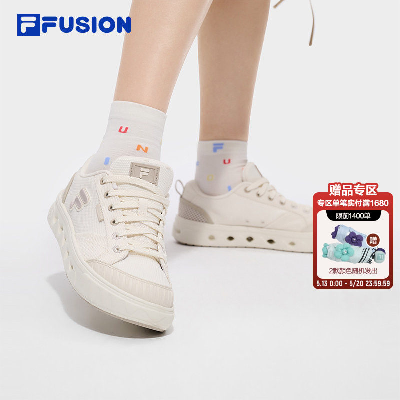 GITA洞洞板鞋丨FILA FUSION斐乐帆布鞋女子休闲鞋夏季