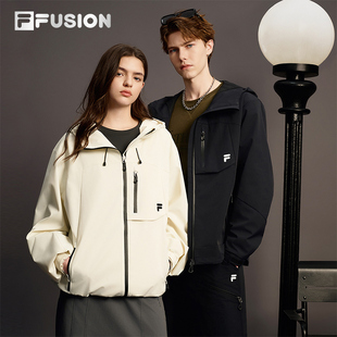 宽松连帽夹克上衣 FUSION斐乐潮牌情侣外套2026春季 章昊同款 FILA