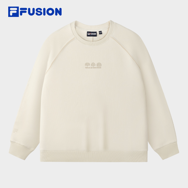 FILA FUSION斐乐潮牌情侣款套头卫衣2025冬新款休闲针织长袖上衣