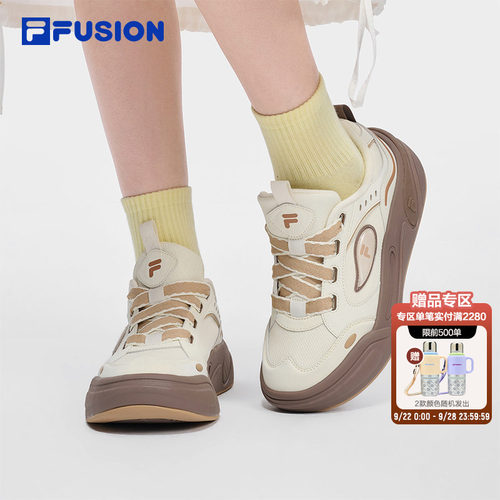 FILAFUSION女鞋厚底增高板鞋