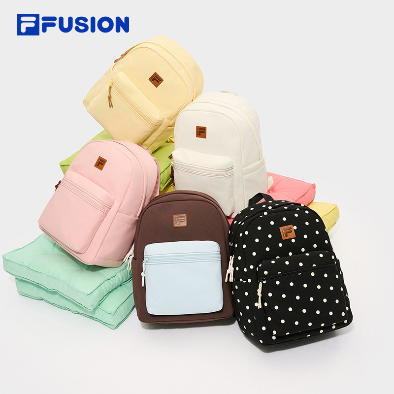 FILA FUSION斐乐潮牌情侣款双肩包女包2025秋季新款书