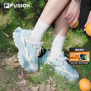 FUSION斐樂女鞋 FILA 硬糖4 秋季 增高厚底休閑鞋 老爹鞋 趙露思同款