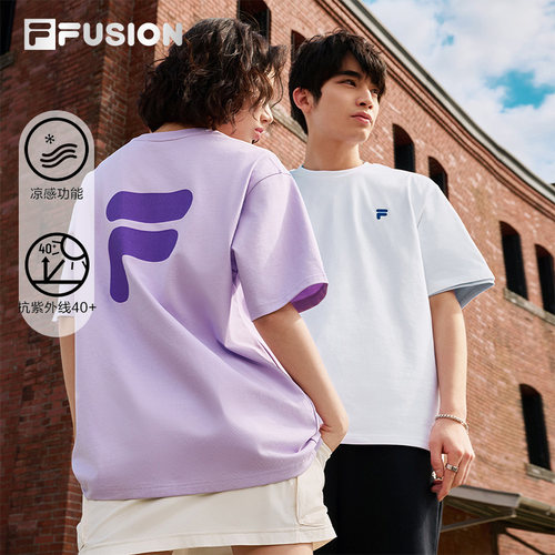 FILAFUSION斐乐潮牌防晒宽松T恤