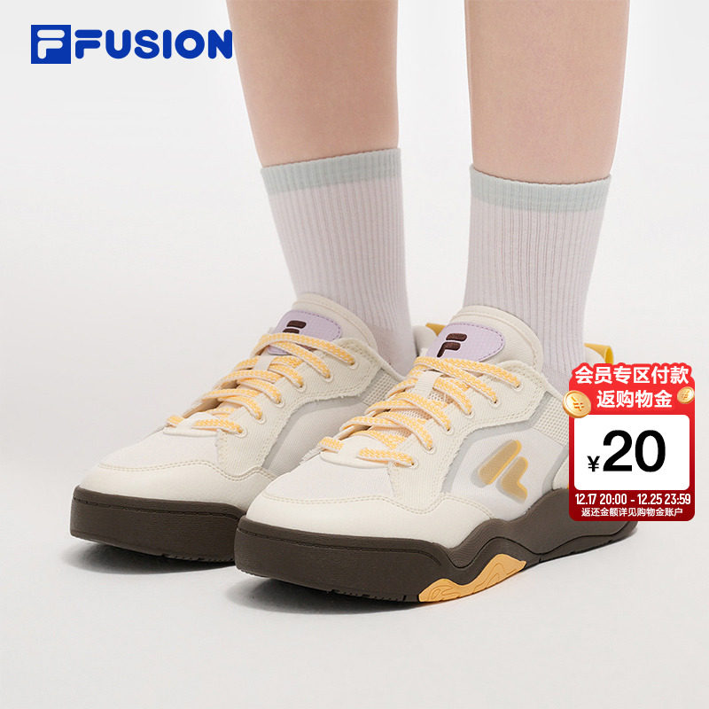 FILA FUSION斐乐潮牌帆布鞋女款2025夏季新款鞋子女鞋休闲鞋板鞋