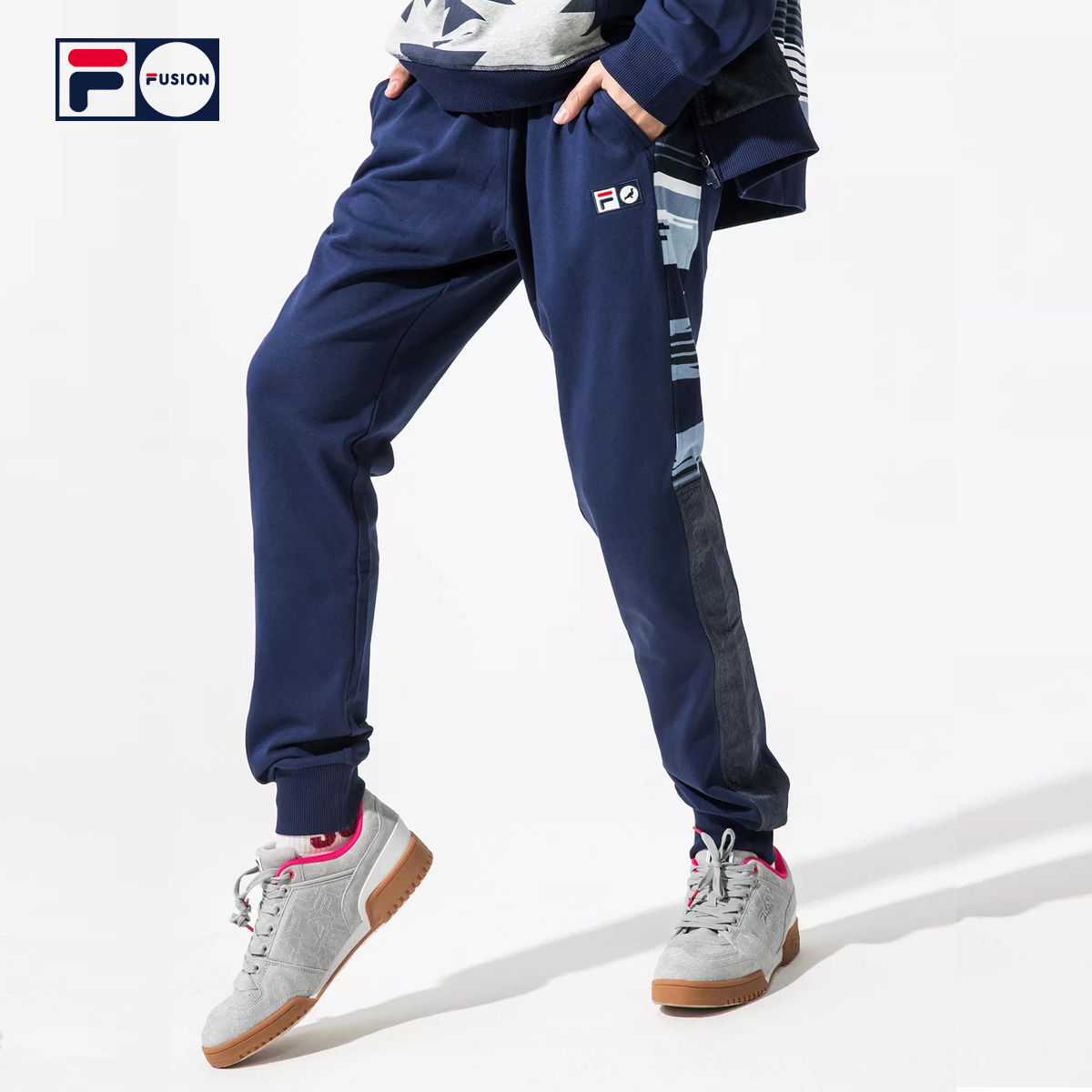 FILA FUSION X Stapleì³ÀÖÄг¤¿ã2018¶¬¼¾¿íËÉÐÝÏпãÊø½Å³±¿ã×ÓÄÐ