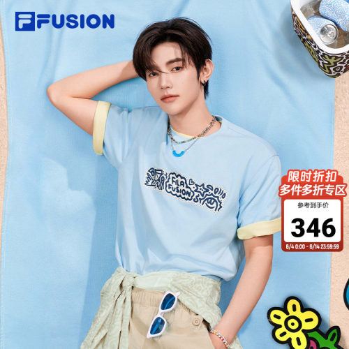 FILAFUSION斐乐潮牌短袖T