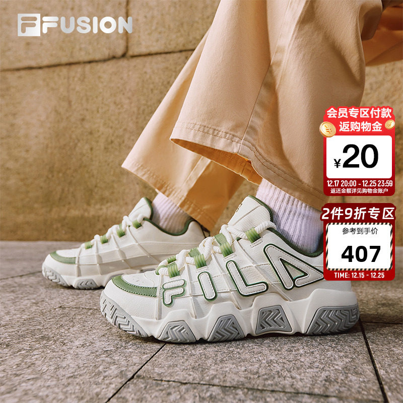 FILA FUSION斐乐潮牌情侣篮球鞋2025秋季新款运动鞋休