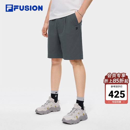 FILAFUSION斐乐潮牌梭织五分裤