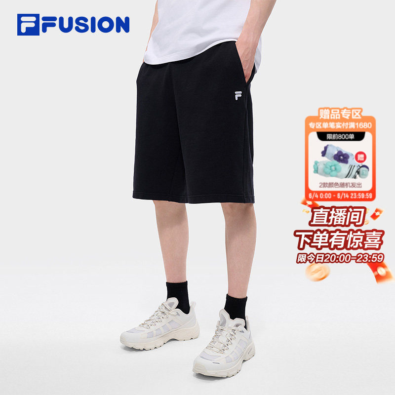章昊同款FILA FUSION斐乐短裤男2026夏季新款男士纯棉五分裤男裤
