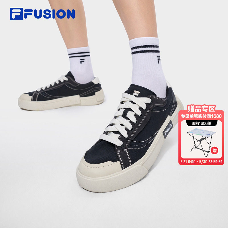 FILA FUSION斐乐帆布鞋男子板鞋2026夏季新款透气轻便