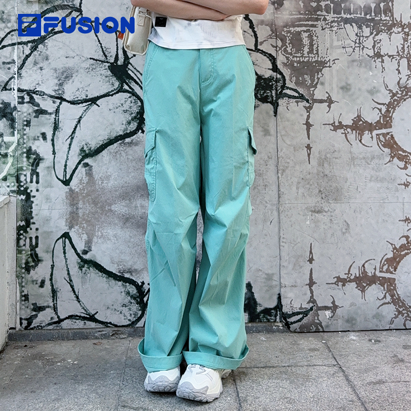 FILAFUSION斐乐女士梭织长裤