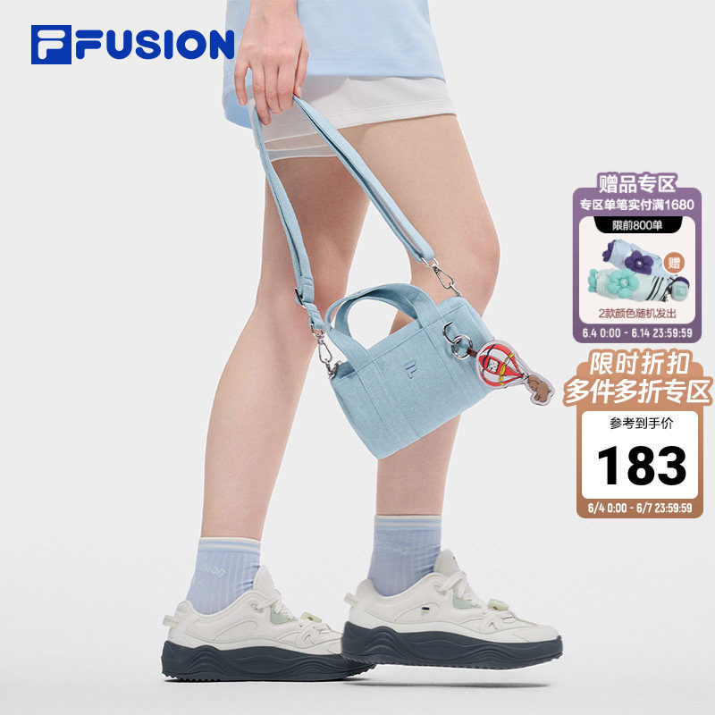FILA FUSION斐乐包包女包挎包2026夏新款小包单肩包手提包圆筒包