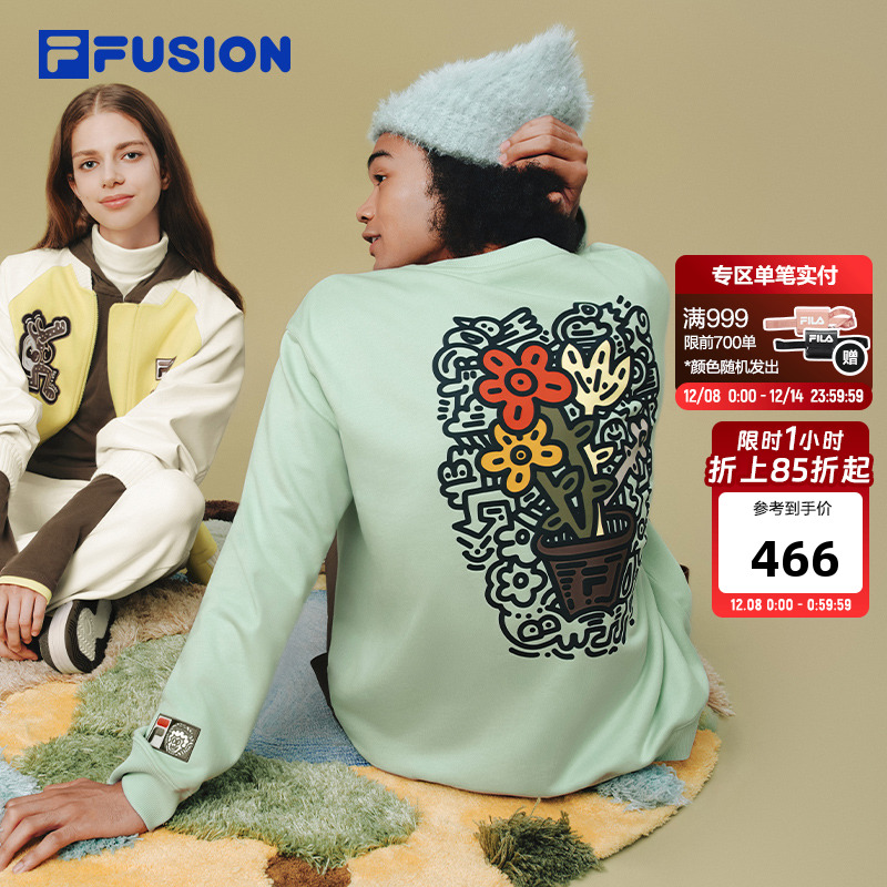 FILAFUSION斐乐潮牌套头卫衣