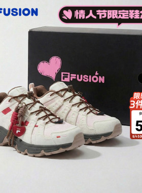 Como X 情人节丨FILA FUSION斐乐潮牌女鞋休闲鞋新年款红色运动鞋