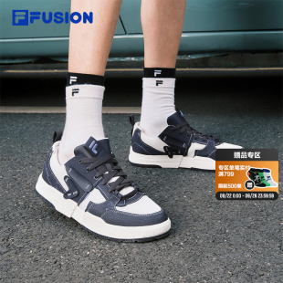 女厚底增高休閑運動鞋 幾何 新款 2025秋季 FILA FUSION斐樂男子板鞋
