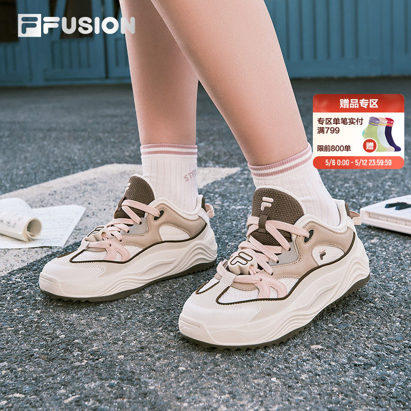 旋律鞋丨FILA FUSION斐乐潮牌女鞋厚底面包板鞋夏季新款休闲鞋男