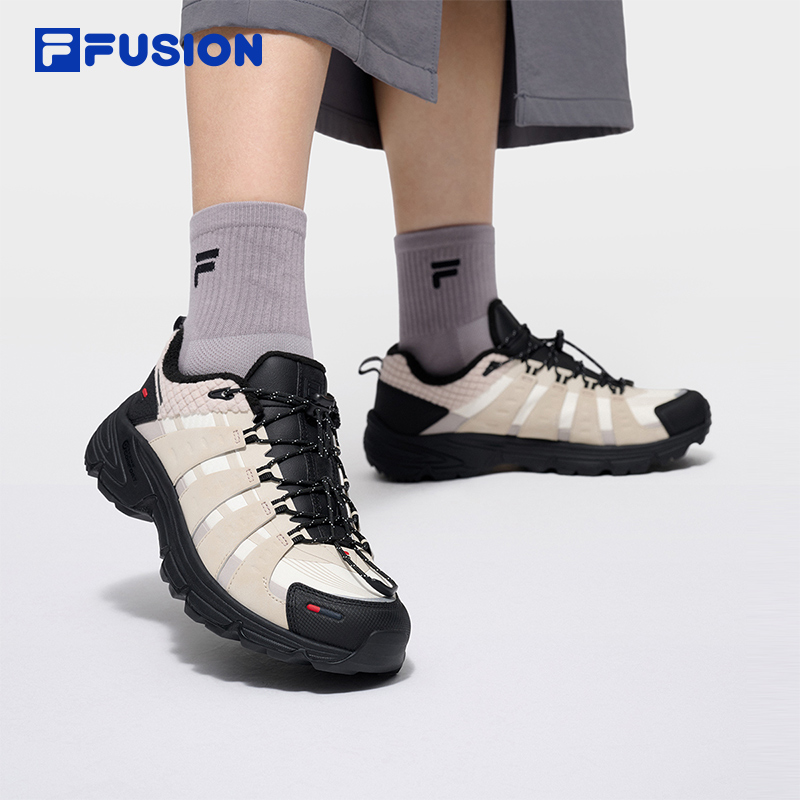 加绒COMO X FILA FUSION斐乐女鞋2025冬季户外运动鞋越野跑鞋男