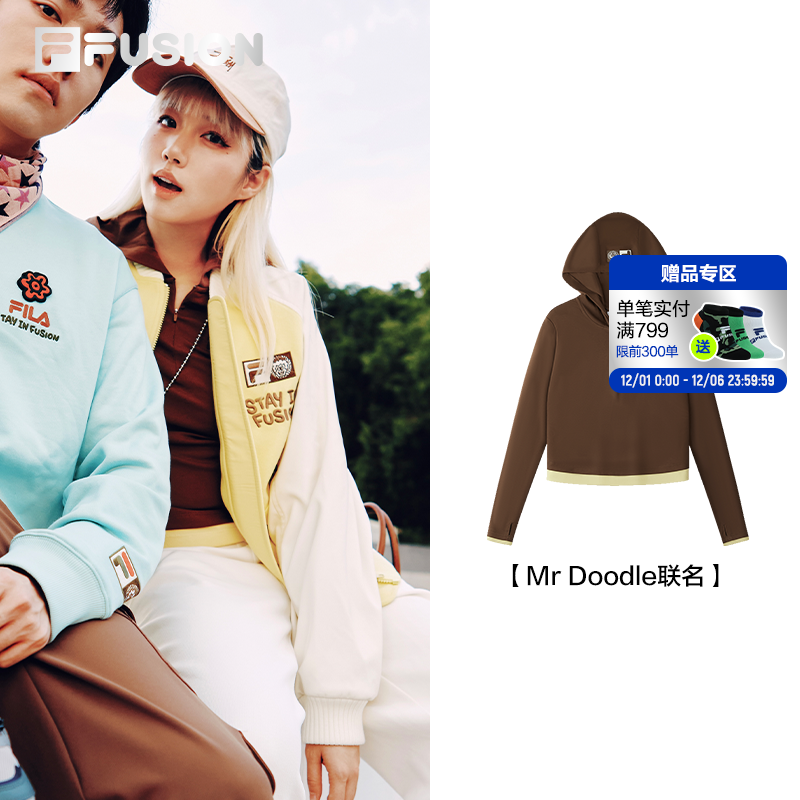 FILAFUSION斐乐女子长袖T