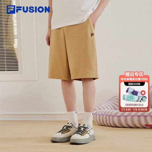 FILAFUSION斐乐情侣针织五分裤