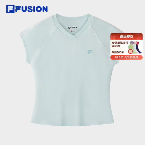 FILAFUSION斐乐女子休闲短袖T