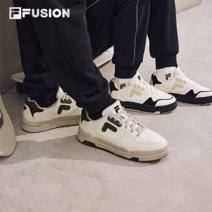 DX板鞋 春季 鞋 FILA 帆布鞋 BANK 子增高休闲鞋 FUSION斐乐潮牌男鞋