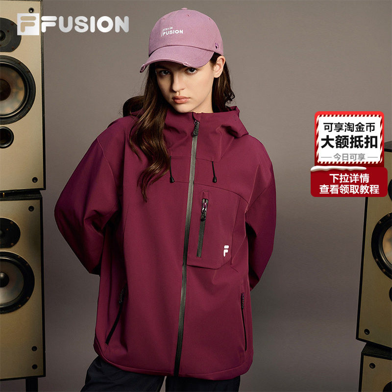 章昊同款FILA FUSION斐乐潮牌女子外套马年新款春宽松连帽上衣男,运动服/休闲服装,运动茄克/外套,淘宝优惠券,粉丝福利购,淘宝优惠卷