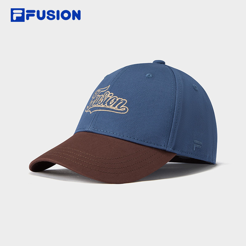 FILA FUSION斐乐潮牌情侣款棒球帽2025秋季新款撞色遮