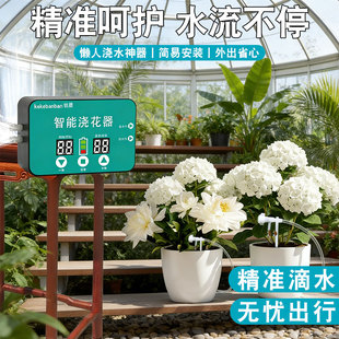多时段懒人智能浇花滴灌神器植物盆栽家用定时虹吸灌溉洒水控制器