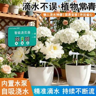 多时段懒人智能浇花滴灌神器植物盆栽家用定时虹吸灌溉洒水控制器