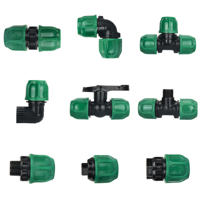 【全新料】pe管快速活接头水管接头配件大全快接管件直接三通阀门