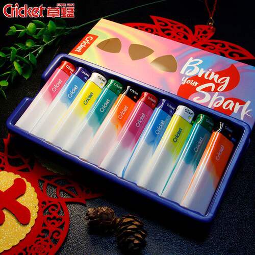 进口cricket一次性打火机滑轮恒流阀广告定制订做火机